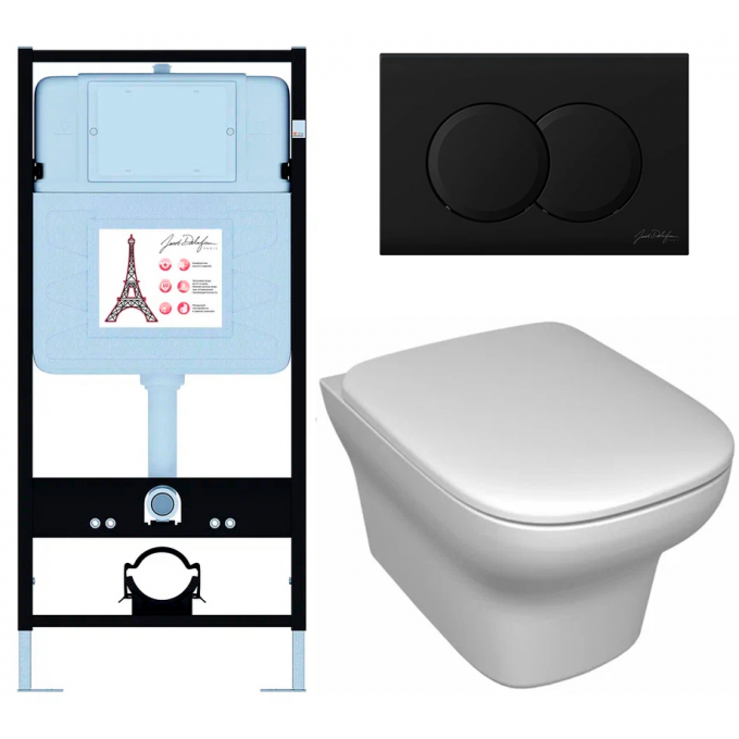 Инсталляция JACOB DELAFON VOX с унитазом E21747RU-BL