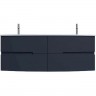 Тумба JACOB DELAFON NONA 140 под раковину, с интегрированными ручками темно-синий глянцевый EB1891RU-G98